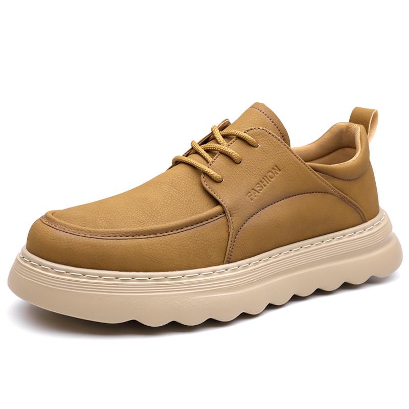Мужская новая кожаная повседневная обувь Удобные мужские кроссовки Нескользящие кеды Минималистичные удобные кроссовки Обувь для ходьбы
