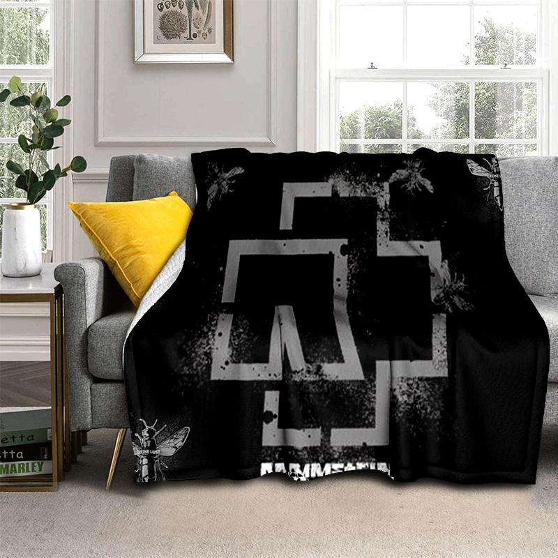 Одеяло с 3D R-Rammstein Heavy Metal Band, мягкое одеяло для дома, спальни, кровати, дивана, пикника, путешествия, офиса, одеяло, детское одеяло