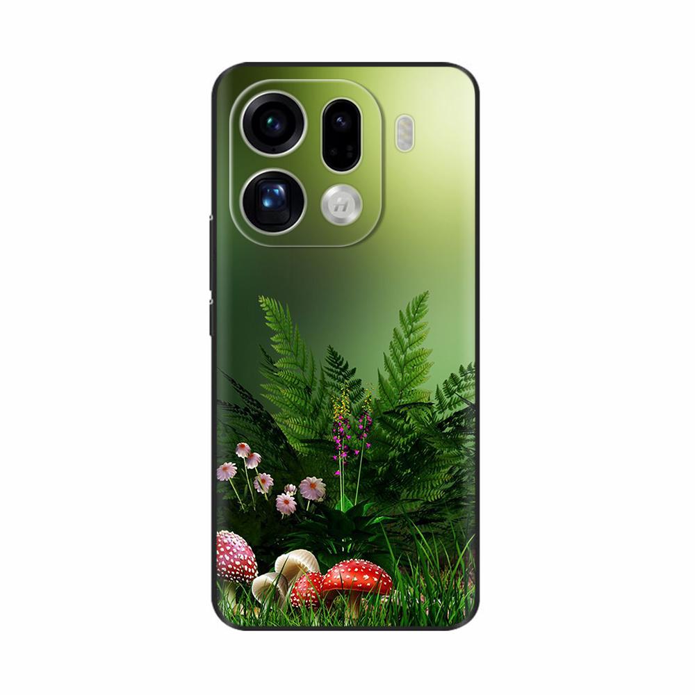 Чехол для OPPO Find X9 Pro Милые Цветы Мультяшная Задняя Крышка Для OPPO Find X9 Чехлы FindX9 Pro Ударопрочные Чехлы для Телефона Funda Оболочки