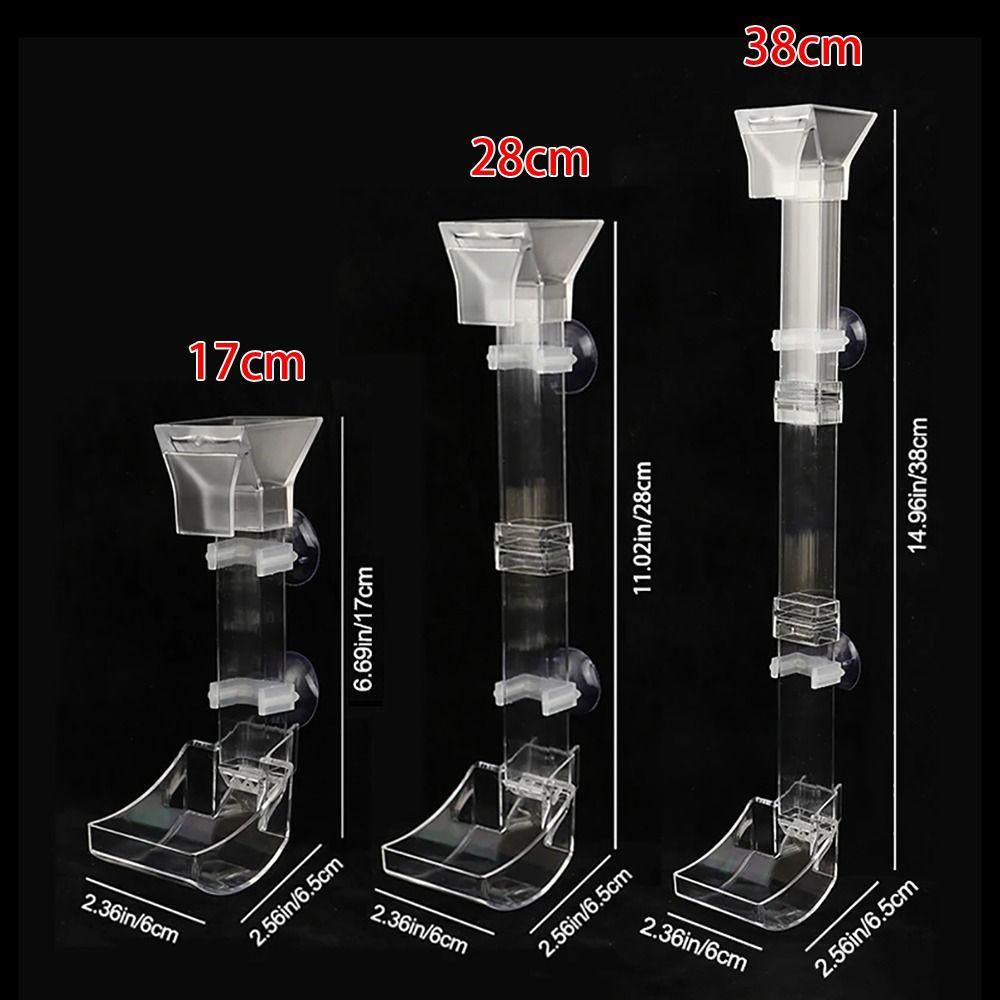 1 шт. Трубка для кормления рыб и креветок в аквариуме, прозрачная кормушка для рыб и креветок, прочная кормушка для аквариума