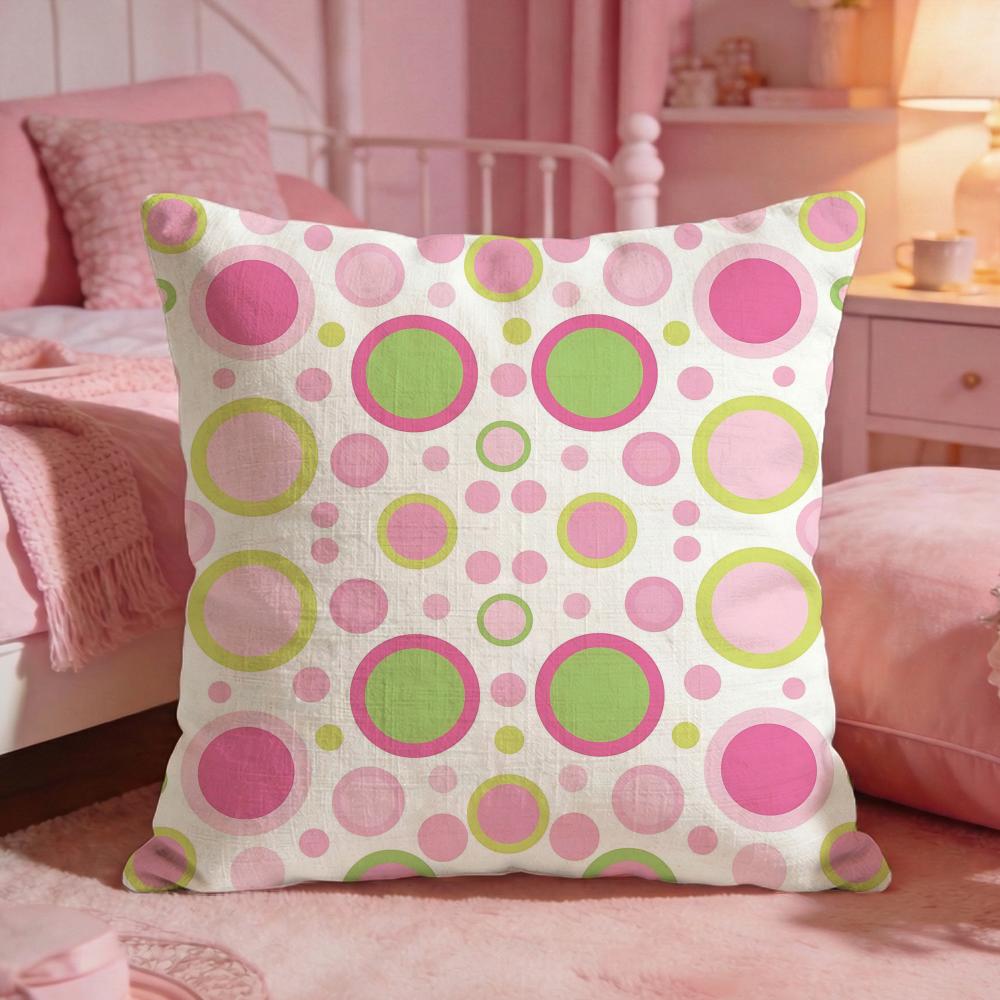 Patternpolka dotS Cushion Cover Premium Comfort Reversible Pillow Cove Two in One Design for Any Room  Car Interior