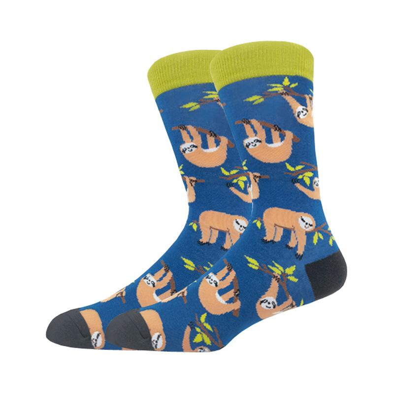 Мужская мода осень-зима носки для скейтборда Happy Creative пингвин дельфин акула коала носки новинка команда смешные мужские носки