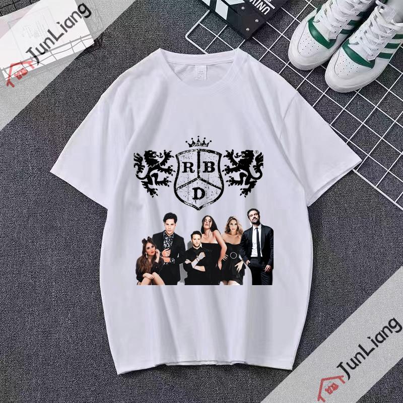 Happy Fashion Tshirt La Line Mens and Womens Style Street Tshirt Crewneck Casual Top Fashion Street Camisetas