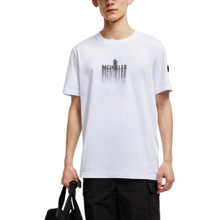 Moncler Logo Printed Crewneck T Shirt K10918C0002989A17001
