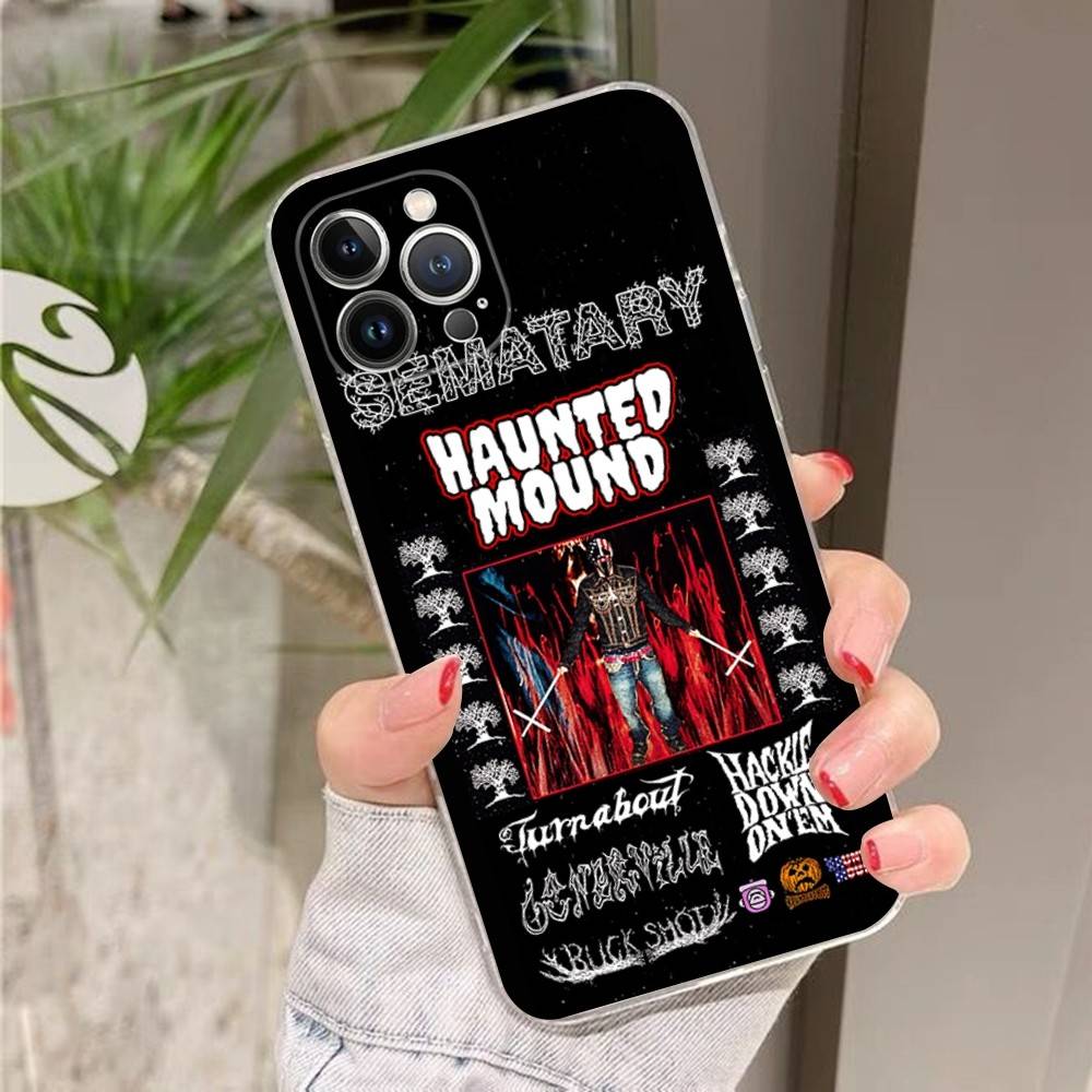 Sematary Haunted Phone Case For IPhone 17 16 15 14 13 12 11 Plus Pro Max Transparent Soft Cover