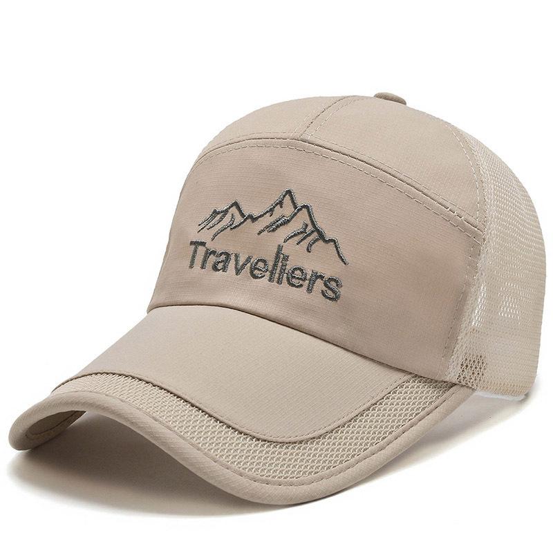 Hat Mesh Breathable Sun Protection Fishing Sun Hat Summer Thin Cap Middle-Aged And Elderly Men'S Sunshade Baseball Cap