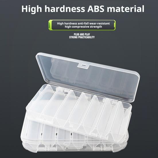 Двухсторонний ящик для рыболовных приманок, портативный, прозрачный, водонепроницаемый, прочный, искусственные, ручные, мягкие, рыболовные принадлежности, органайзер, кейс для хранения
