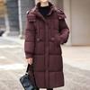Модные зимние куртки женские длинные парки с капюшоном свободные толстые теплые пальто повседневные женские куртки