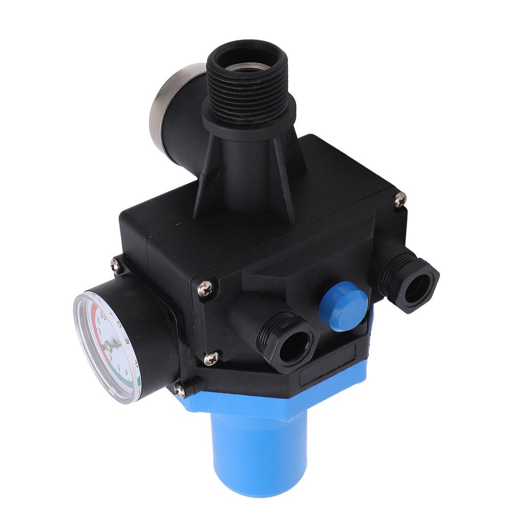 Water Pump Pressure Controller Waterproof Adjustment Automatic Water Pump Control Switch with Single Way Valve 110‑240V 6