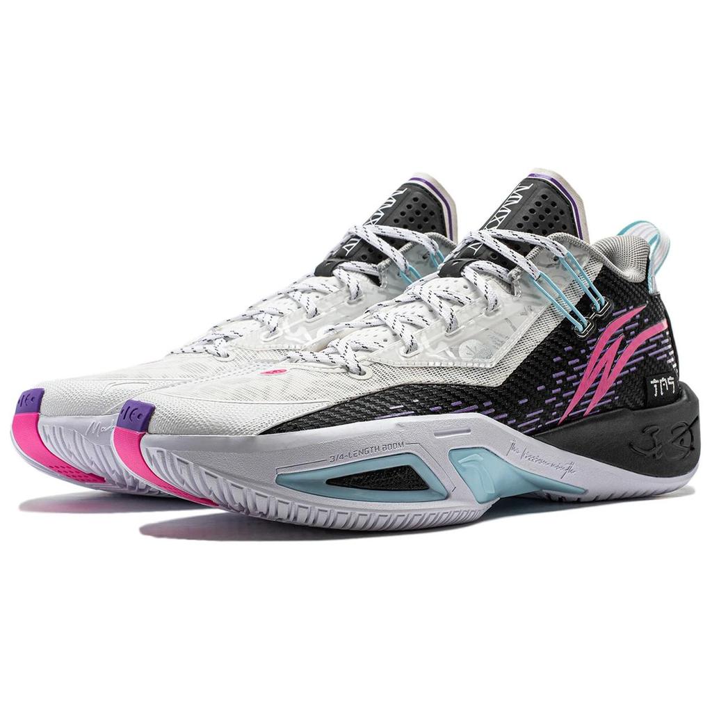 Li Ning Удобные амортизирующие дышащие низкие баскетбольные кроссовки мужские кроссовки черные белые ABPU003-5