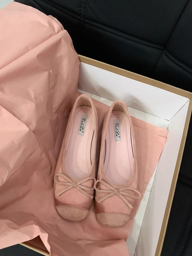 Flat-bottomed versatile bow ballet single shoes women's shoes new spring and summer commuter evening shoes