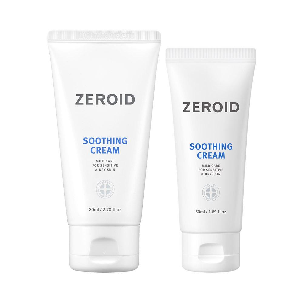 ZEROID [Только онлайн Большой объем] Успокаивающий крем Zeroid 80 мл Специальный +50 мл