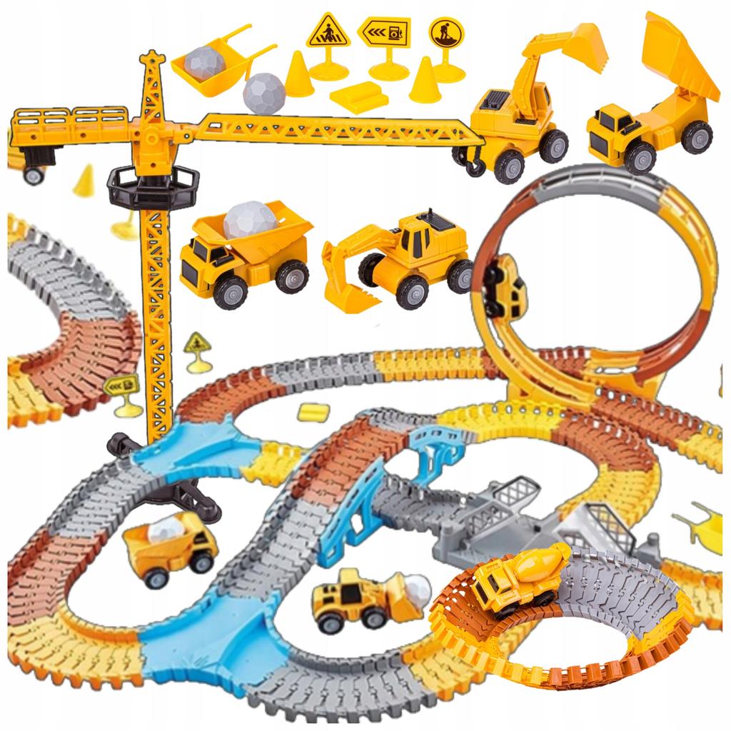 Mega XXL Electric Race Track Construction Park Construction Site Set 273 EL