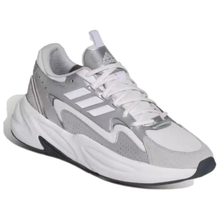 adidas Удобные и универсальные низкие кроссовки Ozwave в стиле «папины кроссовки», унисекс, серебристый цвет, KH7958