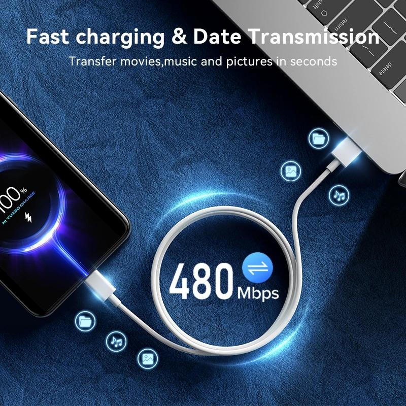 67 Вт USB быстрое зарядное устройство для Xiaomi 14 13 12 11 10 Ultra Redmi Note 12T 13 Pro Turbo быстрая зарядка USB-кабель для зарядки типа C