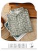 Literary floral shirt, elegant top, slim-fitting retro temperament shirt 1116 summer new thin women's clothing