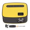 Mini Projector 1920x1080P Micro USB Interface 2W Speaker Black Yellow Portable Projector for