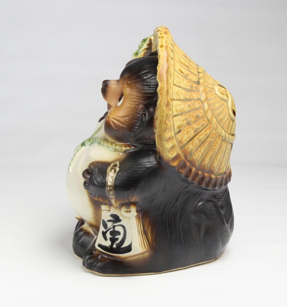Tori Lucky Tanuki 8 "Shigaraki Ware" (raccoon dog) No. L70-7