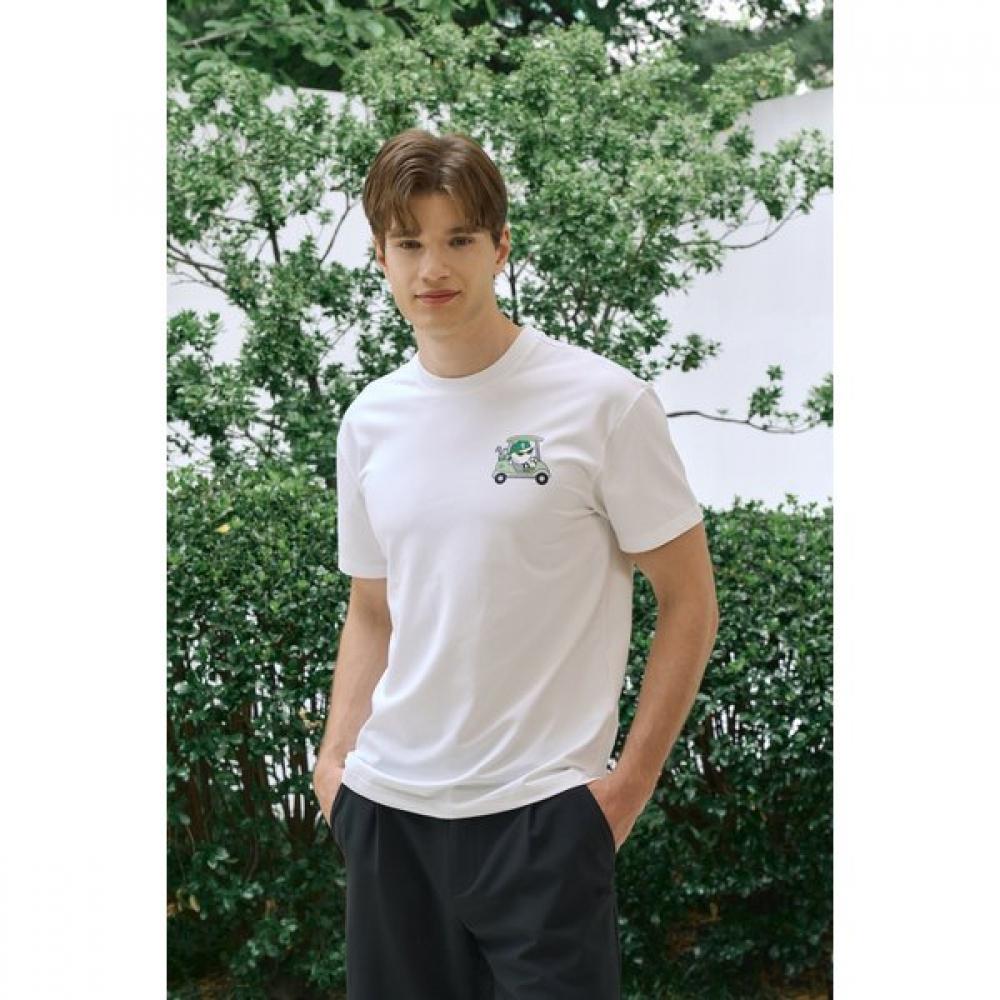 Goxo Men S Spandex Round T ShirT whiTe Swag carT