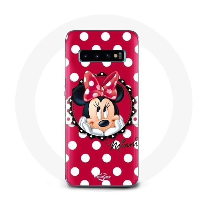 Coque - Minnie Mouse - Samsung Galaxy S10 Edge - Souple - Rouge - Dessin animé
