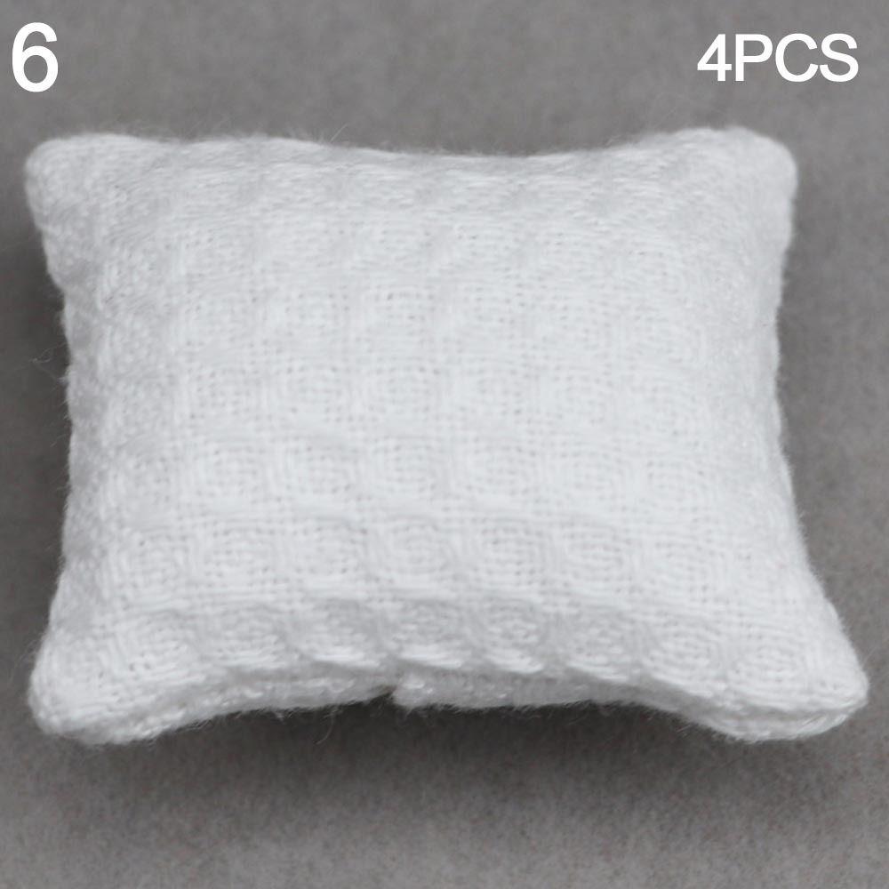 Simulation chair Wooden Table Doll House Decoration Dollhouse Sofa Cushion Table Furniture Toys