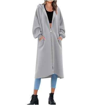 Женская модная однотонная толстовка с длинными рукавами, карманом, капюшоном, в стиле кэжуал