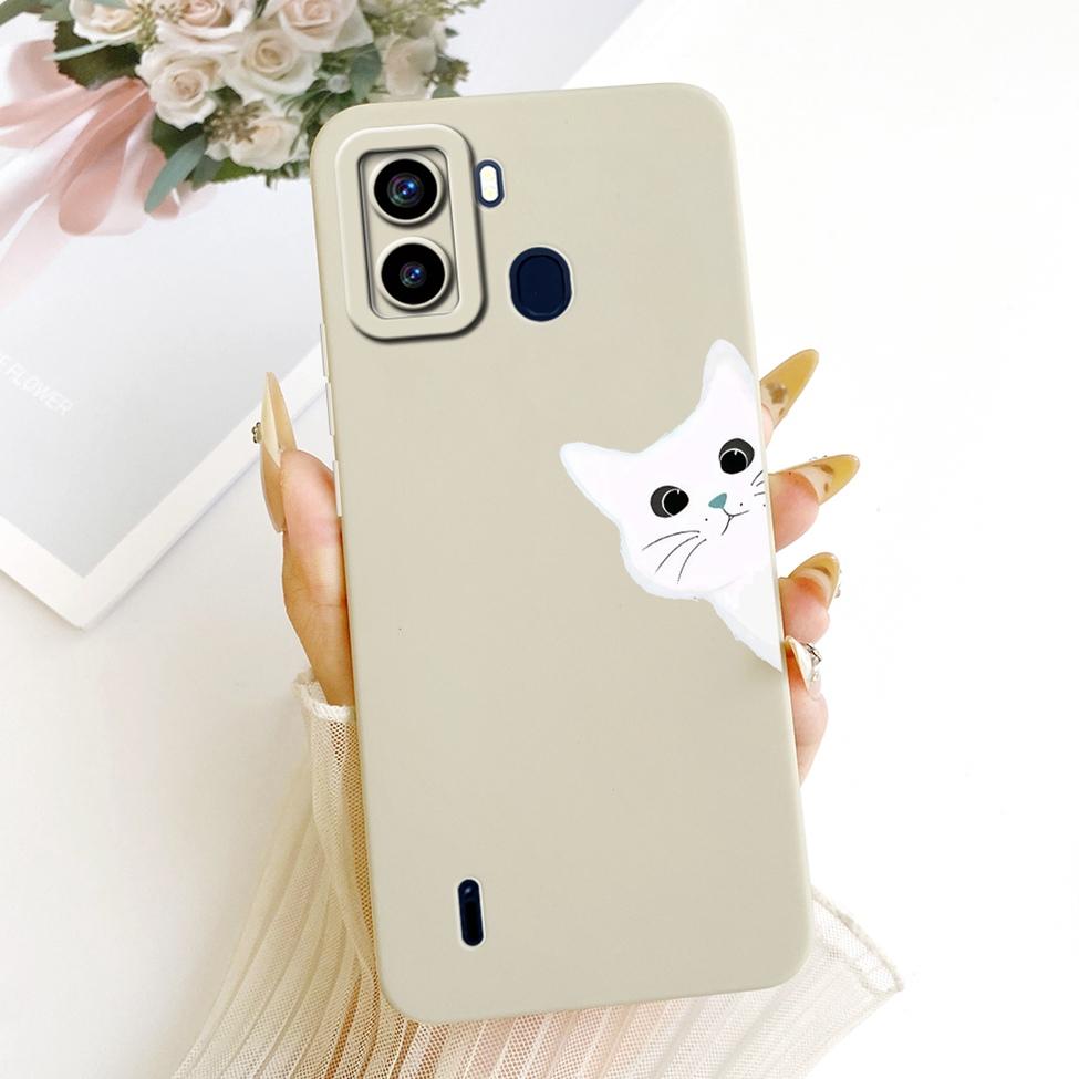 С отпечатками пальцев Для Tecno Pop 6 Чехол-крышка Роскошный Модный Крутой Кавайный Милый Расписной Силиконовый Funda Для Tecno Pop6 BE7 Корпус