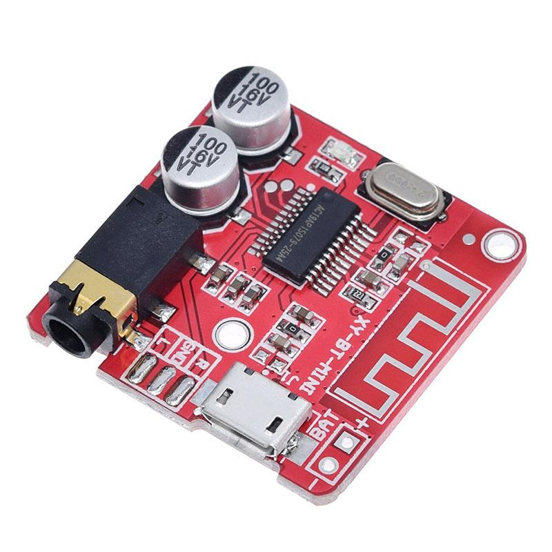 XY-BT MP3 Bluetooth Decoder Board Bluetooth 4.1 Lossless Stereo Audio Receiver Module 3.7V-5V Micro USB Car Speaker Modification Amplifier Board