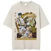Adventure Bizarre Run Retro Steel Ball Anime Pickling Men'S And Women'S Clothing T-Shirt Comic T-Shirt Casual Short Sleeve Crew Neck