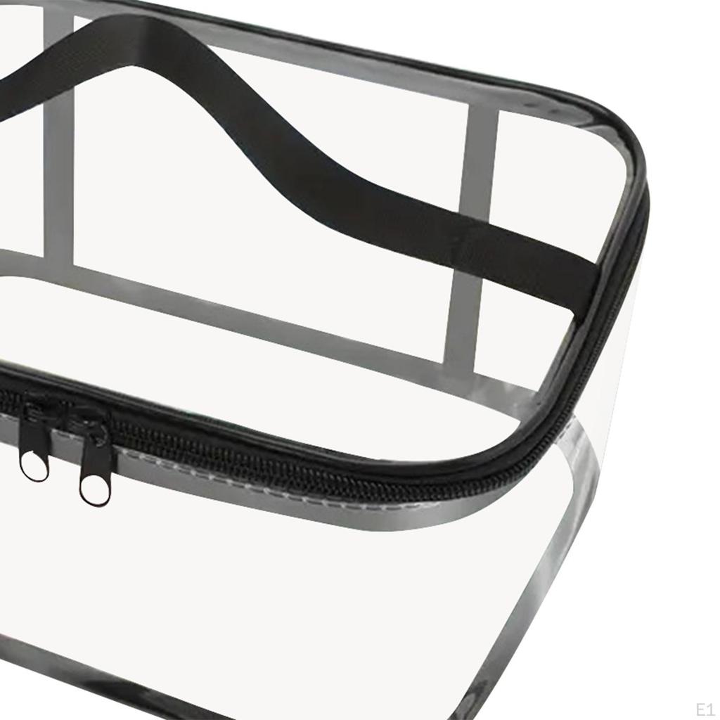 6 Pieces Clear Toy Storage Bags with Zipper and Handle Handbags Organizers for Kids Building Blocks