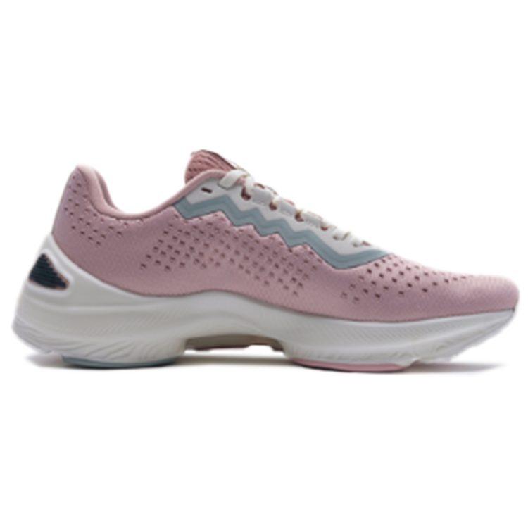 Li Ning Arashi Интегрированная ткань Нескользящие Износостойкие Низкие Беговые кроссовки Женские Mist Rose Pink ARHQ068-2