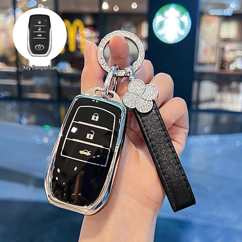 Чехол для ключа Toyota, совместимый с Corolla, Camry, Levin, RAV4, Venza, Avalon и Fenglanda