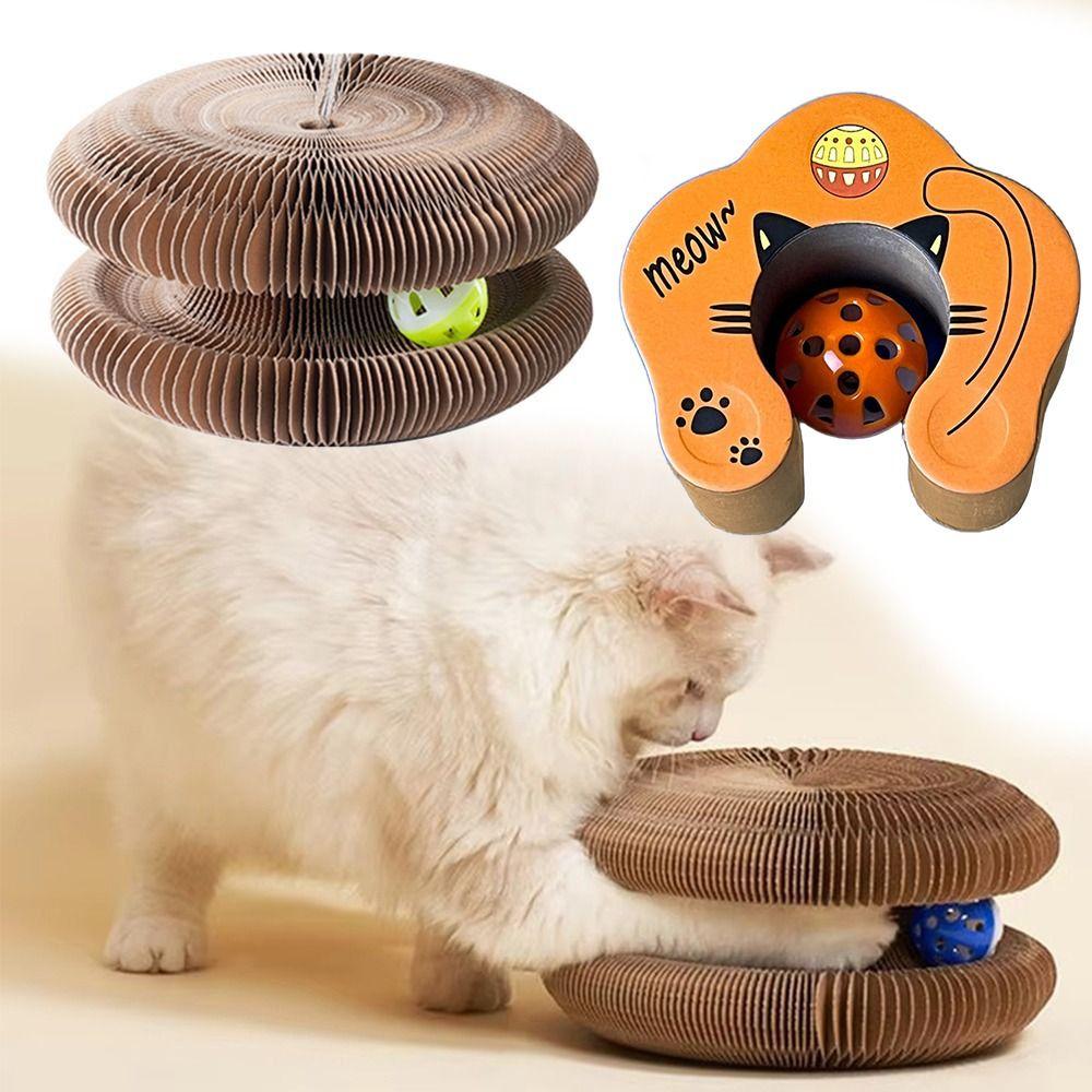 Износостойкая доска для кошачьих когтей, трансформируемая когтеточка для кошек, прочная игрушка для кошек Kitty Kurlz