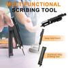 Scribing Pencil Tool Portable Lightweight Adjustable Clip Design Multifunctional Woodworking Profile