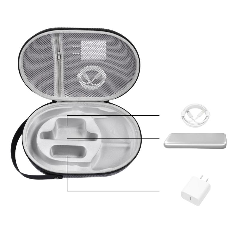 EVA Travel Case for Vision Pro MR All in one Virtual Reality Helmet Hard Handbag Bag with Shoulder Strap Storage Box