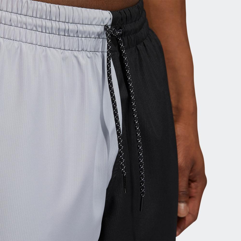 Adidas Мужские баскетбольные брюки с цветными блоками, серые GL7097