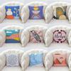 45x45cm Cute Cartoon Series Polyester Hold Pillowcase Kawaii Home Decoration Living Room Sofa Chair Car Bed Cushion Cover