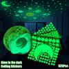 525Pcs Glow In The Dark Wall Stickers Ceiling Solar System Galaxy Stars Luminous Growing Wall Stickers for Kids Bedroom Decor