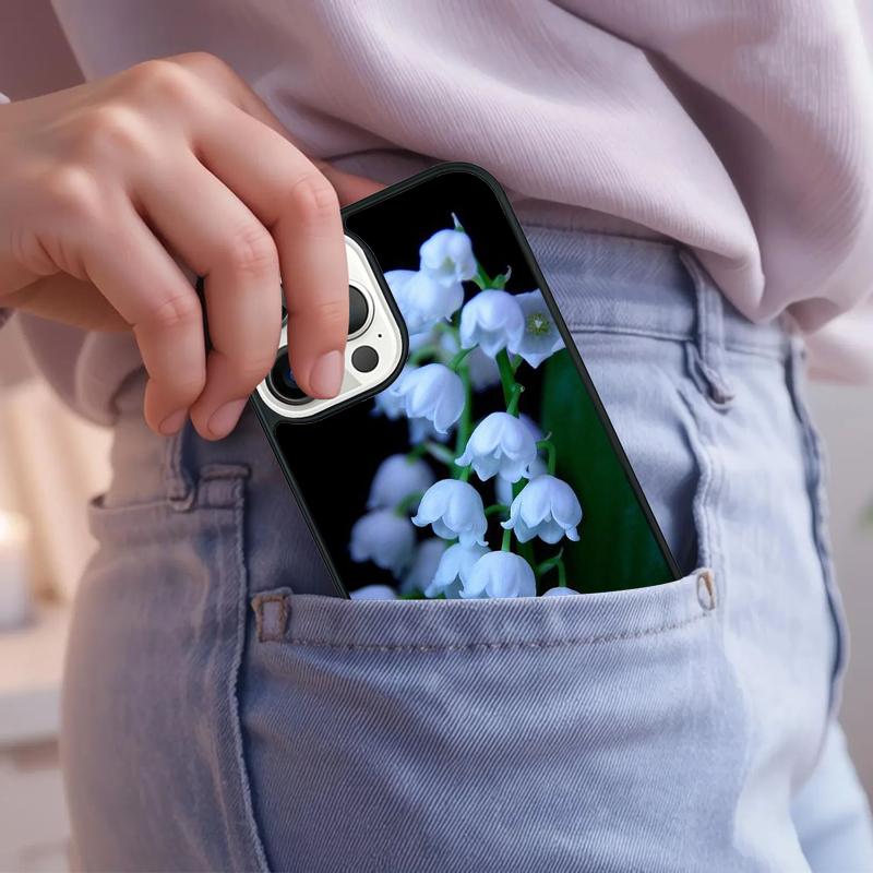 Чехол для телефона 'Ландыш' Для iPhone 17 Air 15 16e 14 13 Pro Max Coque 12 11 Pro Max PLUS