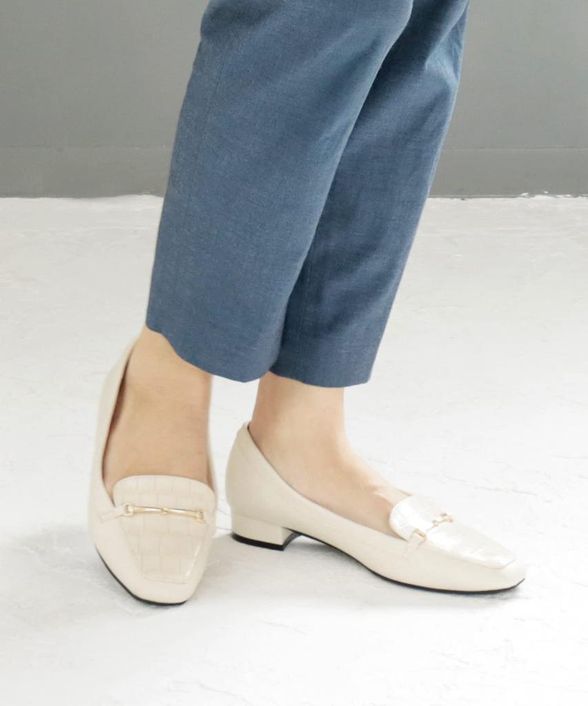 Masyugirl 4E Широкие Туфли-лоферы большого размера с пряжками для женщин Слоновая кость [Sest] 26.5см mg1023-4e-IV-265