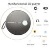 Portable CD Player Bluetooth with Speaker Stereo and Headphones Rechargeable Discman USB MP3 Music Album Players