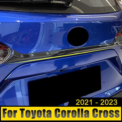 Для Toyota Corolla Cross XG10 2021 2022 2023 гибридный автомобиль задняя крышка багажника отделка задняя дверь молдинг задней двери декоративная рамка полоса