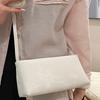 Корейская версия нишевый дизайн сумка-багет подмышку зарубежное ощущение ретро однотонная простая сумка на плечо элегантная маленькая квадратная сумка женская сумка