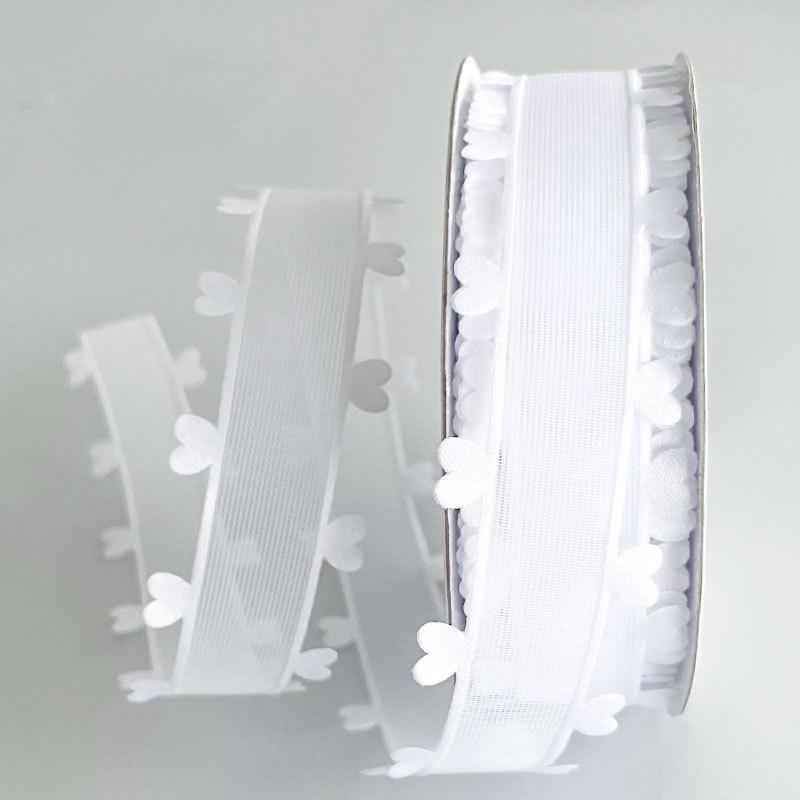 2,5 см Новая подарочная коробка с лентой ко Дню святого Валентина «Любовь», аксессуары ручной работы, лента 3,8 см, сложенный бант, бант из ленты, цветок ручной работы