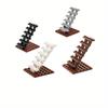 16PC Staircase MOC Bricks 7x4x6 House Stairs Straight Open 30134 Steps Ladder Modular My City Building Block Particles Children