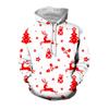 Christmas Reindeer Snowflake Graphic Sweatshirts Ornament Xmas Tree Elk 3D Printed Hoodies For Men Casual Woemn Y2k Pullovers