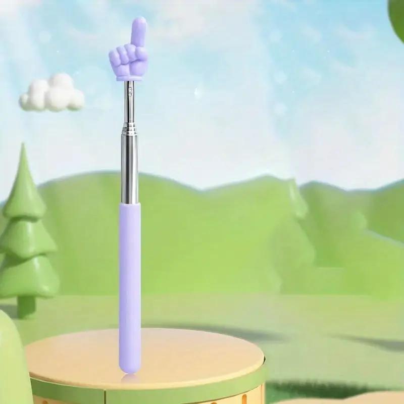 Телескопическая палочка для чтения на палец, хлыст, командная палочка, нажмите, чтобы прочитать, учебные пособия, инструмент для учителей в классе, указательная палочка