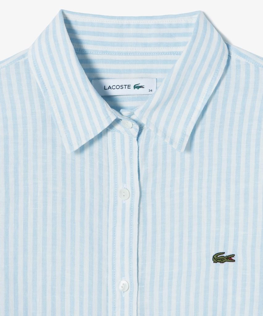 LACOSTE Women'S Regular Fit Linen Shirt Cf005E-56G Hbp