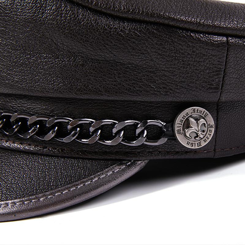 Кожаный женский берет с козырьком, кепка газетчика-разносчика газет, пекаря-мальчика в стиле рыбака, кепка таксиста-скрипача, шляпа капитана-матроса