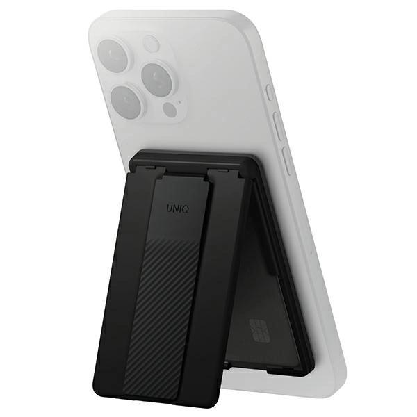 Uniq Heldro Id Magnetyczny Portfel Zpodpórką I Opaską Czarny/Midnight Black